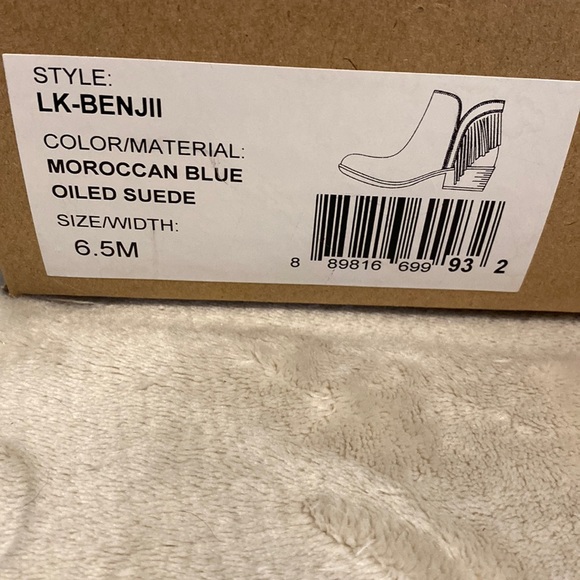 Lucky Brand Moroccan Blue oiled suede Lk-Benjii - Picture 8 of 8